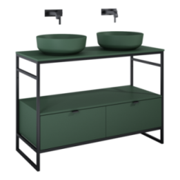 Szafka do stelaża 115,8x27,5x45,5 cm ELITA INDUS 120 2S forest green matt 168752