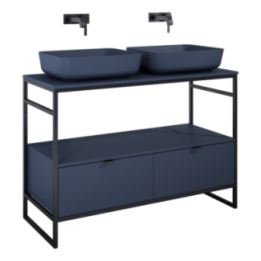 Szafka do stelaża 115,8x27,5x45,5 cm ELITA INDUS 120 2S navy blue matt 168756
