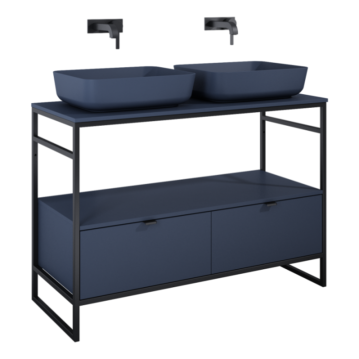 Szafka do stelaża 115,8x27,5x45,5 cm ELITA INDUS 120 2S navy blue matt 168756