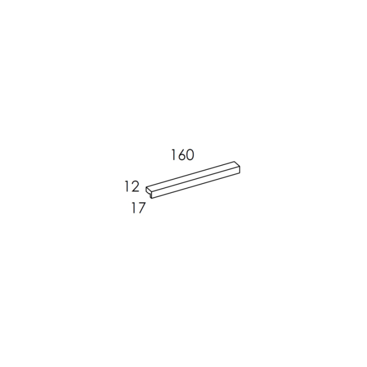 Uchwyt 16 cm ELITA KWADRO PLUS chrom 168367