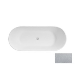 Wanna 160x68 cm klik klak chrom BESCO MOYA bez otw. biały połysk WMD-160-M