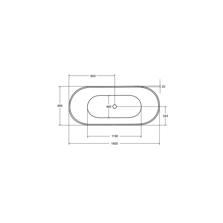 Wanna 160x68 cm klik klak złoty BESCO MOYA bez otw. czarny połysk WMD-160-MWG