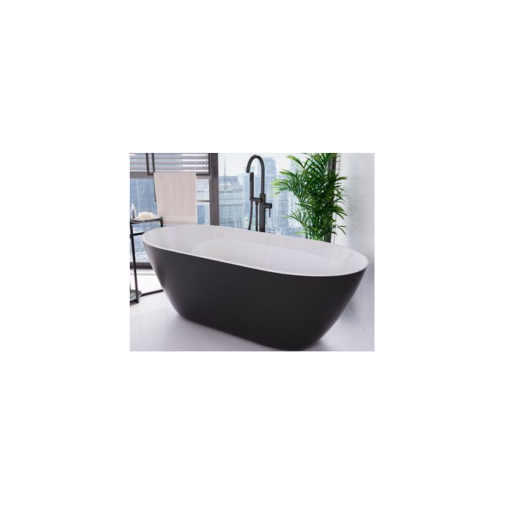 Wanna 160x68 cm klik klak chrom BESCO MOYA bez otw. srebrna WMD-160-MS