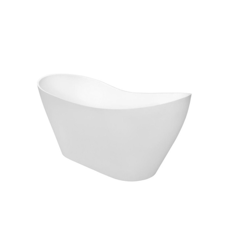 Wanna 170x72 cm BESCO VIYA korek czarny bez otw. biały mat WMMB-170VKB