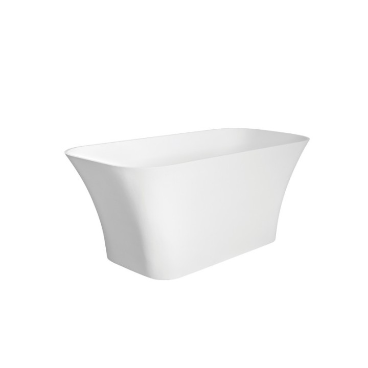 Wanna 160x70 cm BESCO ASSOS korek chrom bez otw. biały mat WMMB-160AKC