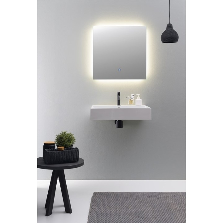 Umywalka ścienna 60 x 53,5 cm Teorema 2.0 Plus perłowa 514641