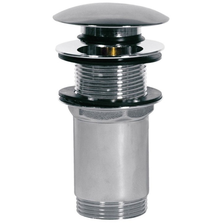 Zawór spustowy Click-Clack Tres Simple-Rapid do umywalki bez przelewu chrom 13454060
