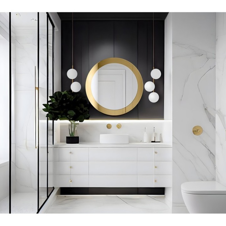 LUSTRO GIERADESIGN LADY 90CM ZŁOTE LAD/G/90