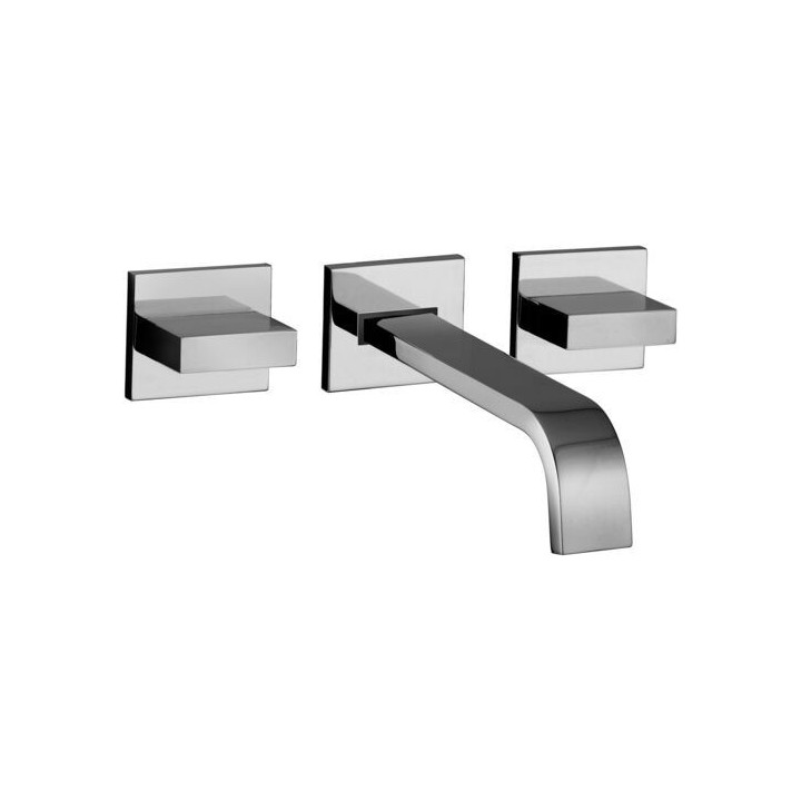 Bateria umywalkowa PAFFONI LEVEL z korkiem clickclack chrom LEP003KCR