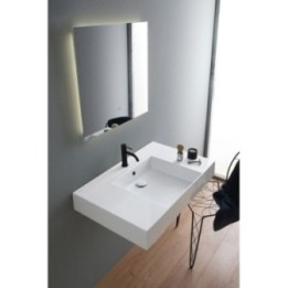 Umywalka wisząca Scarabeo Teorema 2.0 Plus 80 x 53,5 cm biała 5151