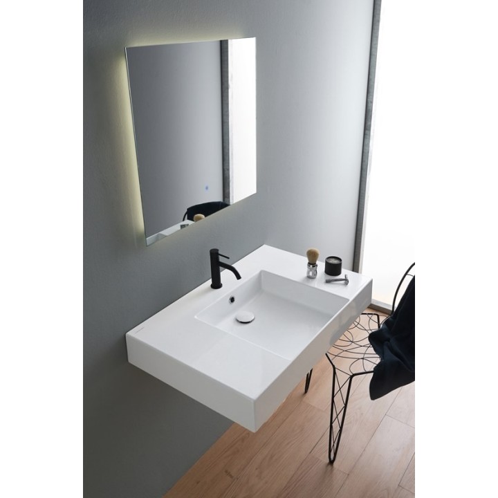 Umywalka wisząca Scarabeo Teorema 2.0 Plus 80 x 53,5 cm ardesia 515149