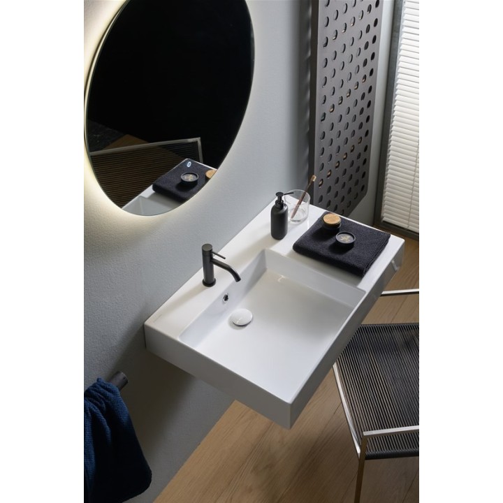 Umywalka wisząca Scarabeo Teorema 2.0 Plus 80 x 53,5 cm perłowa 514941