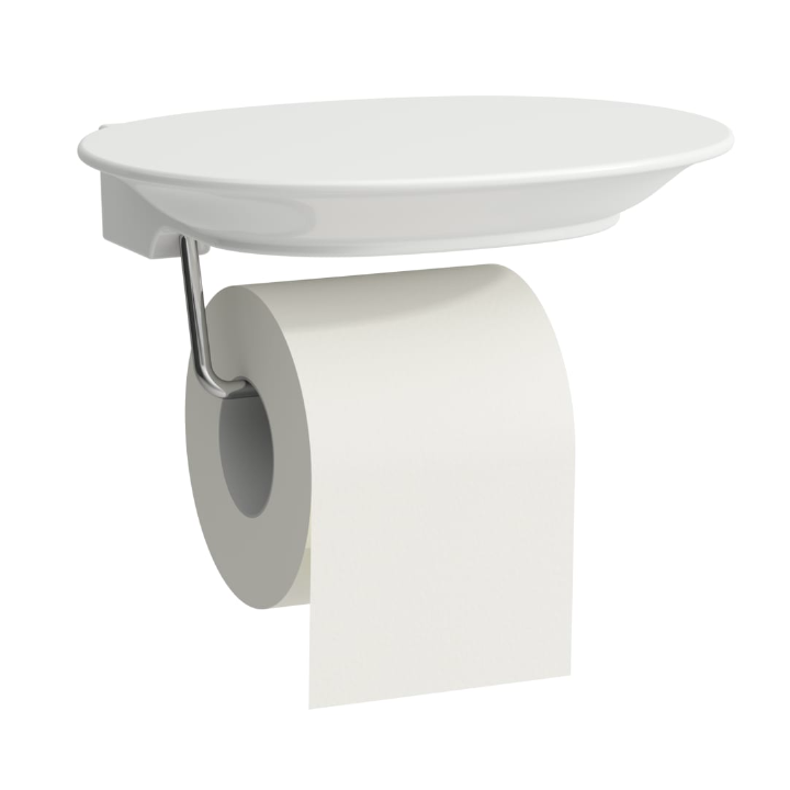 Ceramiczny uchwyt na papier toaletowy LAUFEN THE NEW CLASSIC biały mat H8738537570001