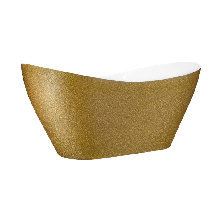 WANNA WOLNOSTOJĄCA BESCO VIYA GLAM 160X70CM ZŁOTA WMD-160-VZ