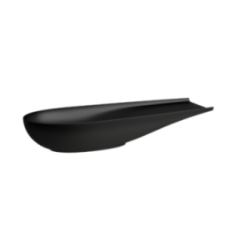 Umywalka Laufen IL Bagno Alessi 1000x380 mm bez otw. czarny mat H8189747161121