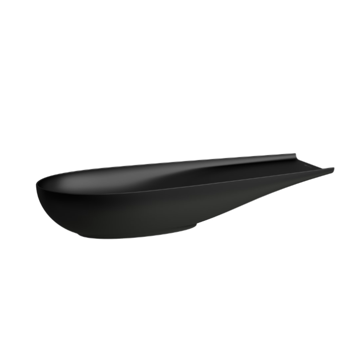 Umywalka Laufen IL Bagno Alessi 1000x380 mm bez otw. czarny mat H8189747161121