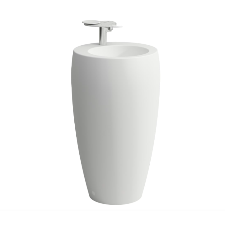 Umywalka Laufen IL Bagno Alessi Ø530x900 mm bez otw. biały mat H8119727571091