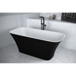 WANNA WOLNOSTOJĄCA BESCO ASSOS B&W 160X70CM BLACK&WHITE WMD-160-ABW