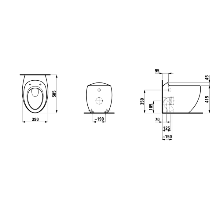 Deska WC wolnoopadająca Laufen IL Bagno Alessi biały mat H8929717570001
