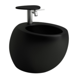 Bidet podwieszany Laufen IL Bagno Alessi 390x585 mm czarny mat H8309717163041