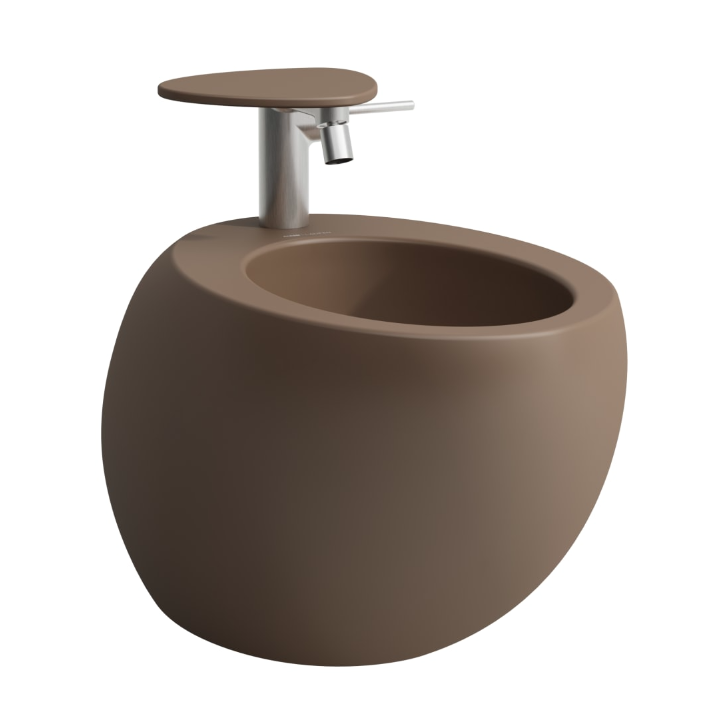 Bidet podwieszany Laufen IL Bagno Alessi 390x585 mm caffe mat H8309711883041