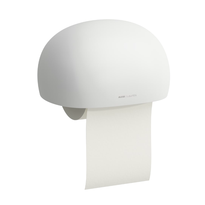 Ceramiczny pojemnik na papier toaletowy Laufen IL Bagno Alessi biały mat H8709707570001