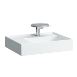 Umywalka Laufen Kartell 600x460 mm blat po lewej z 3 otw. biały mat H8103357571581