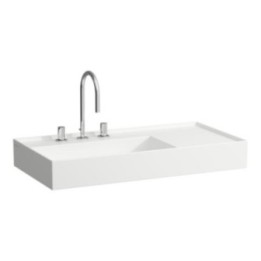 Umywalka 900x460 mm LAUFEN KARTELL szlifowany spód umywalki z 3 otw. biały H8183380001581
