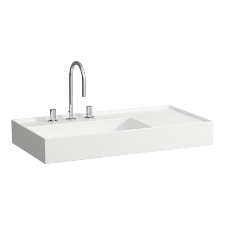 Umywalka 900x460 mm LAUFEN KARTELL szlifowany spód umywalki z otw. grafit mat H8183387581111