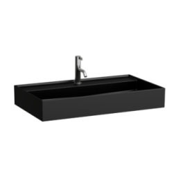 Umywalka 800x460 mm LAUFEN KARTELL z otw. czarny połysk H8103360201041