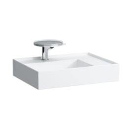 Umywalka szlifowana 600x460 mm LAUFEN KARTELL bez otw. grafit mat H8183347581121