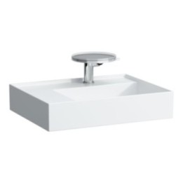 Umywalka szlifowana 600x460 mm LAUFEN KARTELL bez otw. czarny mat H8183357161121