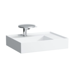 Umywalka 600x460 mm LAUFEN KARTELL z 3 otw. szary mat H8183347591581