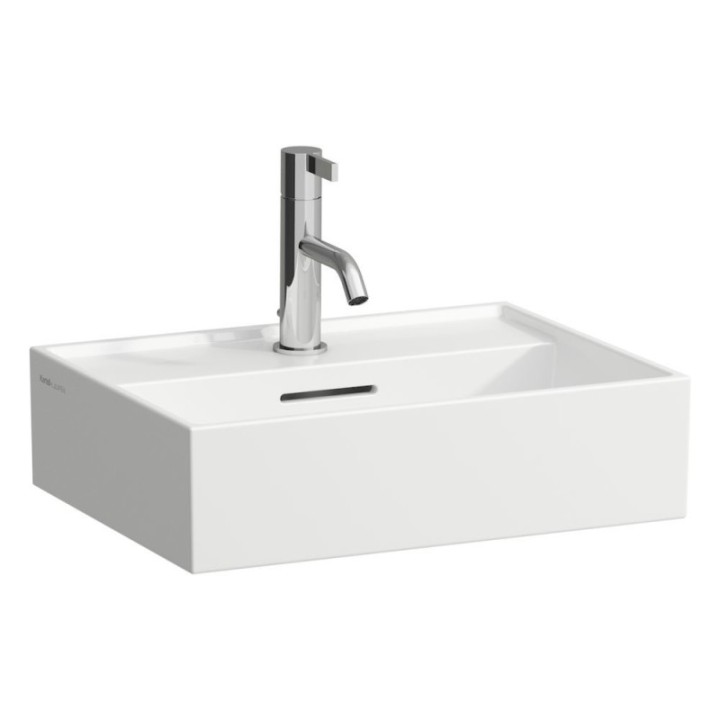 Umywalka 450x340 mm LAUFEN KARTELL bez otw. czarny połysk H8153300201091