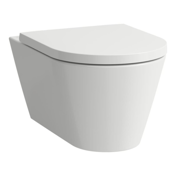 Miska WC silent flush 370x545 mm LAUFEN KARTELL rimless biały LCC H8213314000001