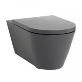 Miska WC silent flush 370x545 mm LAUFEN KARTELL rimless grafit mat H8213317580001