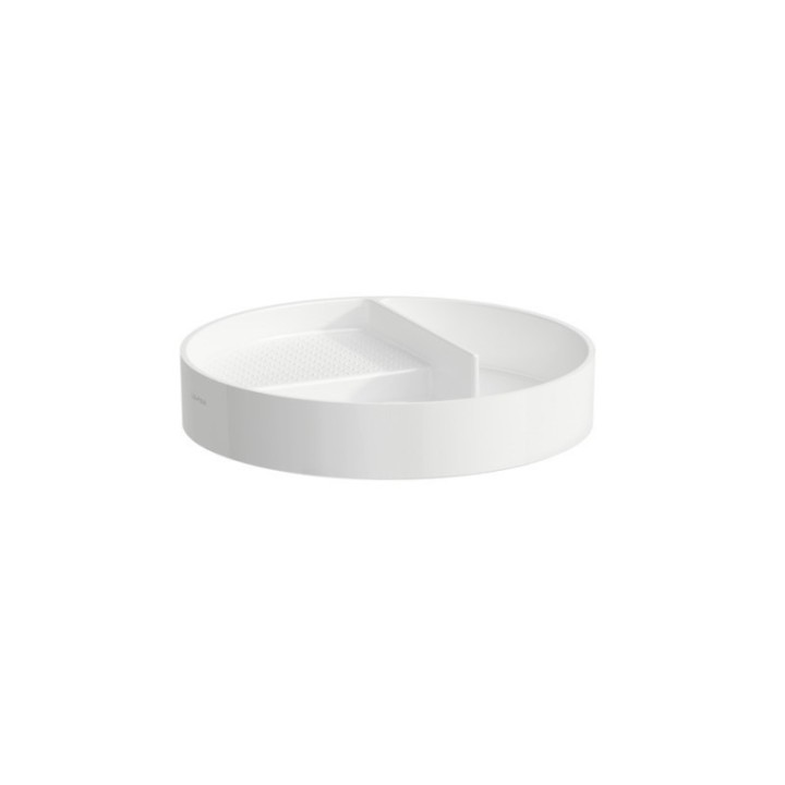 Ceramiczna tacka okrągła śr. 325 mm Laufen Val biały mat H8702817570001