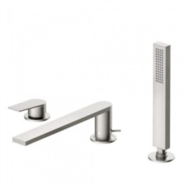 Tres Project bateria wannowo-prysznicowa 3-otworowa stal 21116103AC