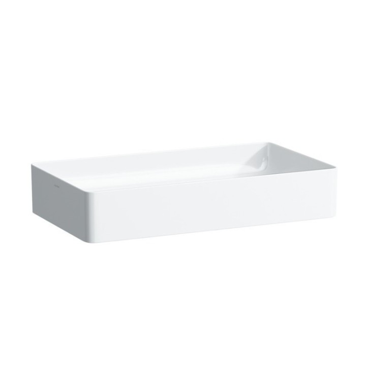 Umywalka 600x340 mm Laufen Living Square bez otw. czarny mat H8114347161121