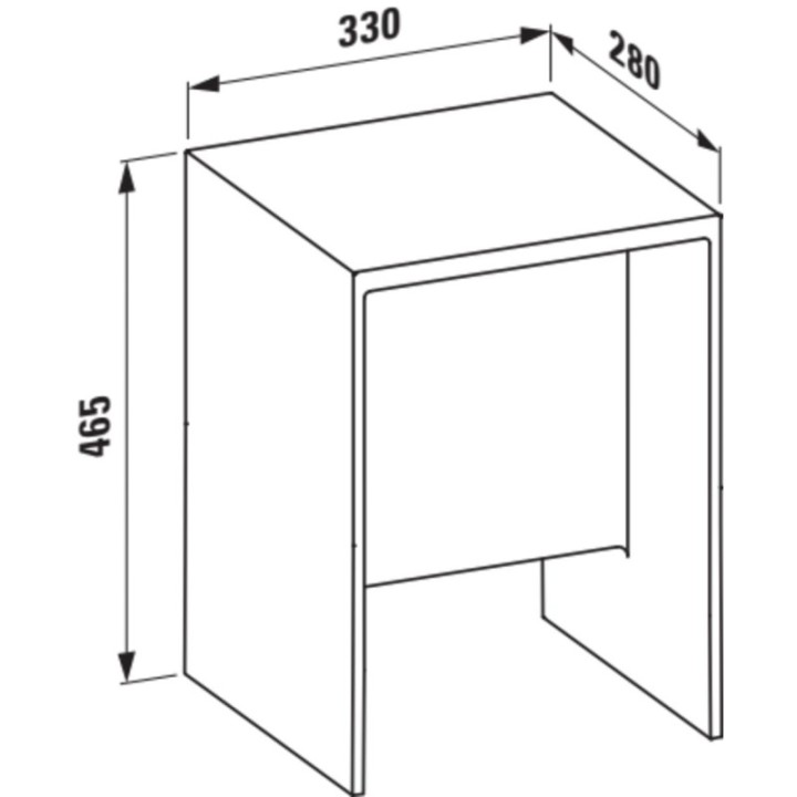 Taboret KARTELL BY LAUFEN niebieski H3893300830001