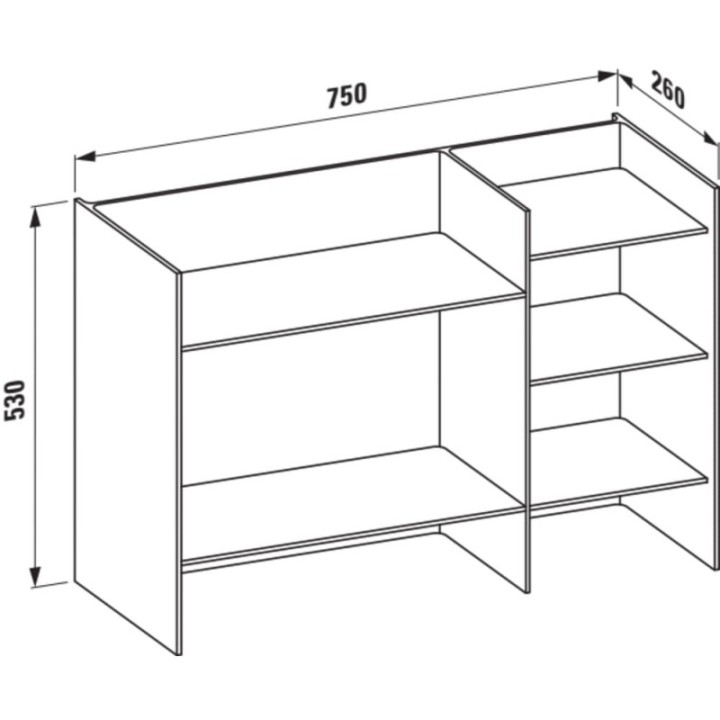 Półka KARTELL BY LAUFEN niebieski H3893310830001