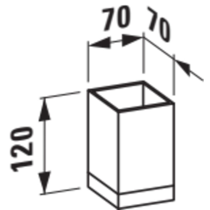 Kubek na szczoteczki KARTELL BY LAUFEN czarny H3823300910001