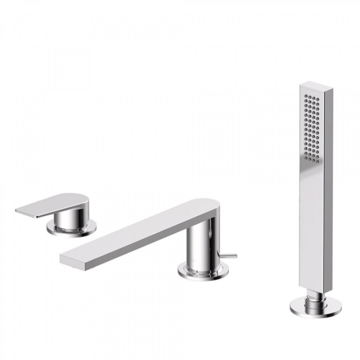 Tres Project bateria wannowo-prysznicowa 3-otworowa chrom 21116101