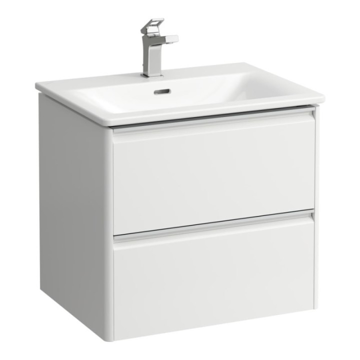 Zestaw umywalka z szafką 600x450 mm LAUFEN PALACE biały mat H8607022601041