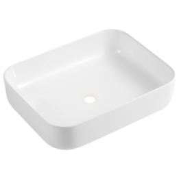 Umywalka nablatowa 50x39 cm Omnires Corona biały połysk CORONA500BP