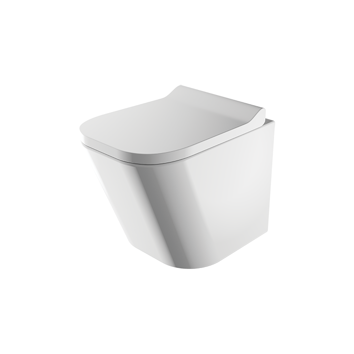 Miska WC 49x35 cm Omnires Fontana z deską biały połysk FONTANAMWBP