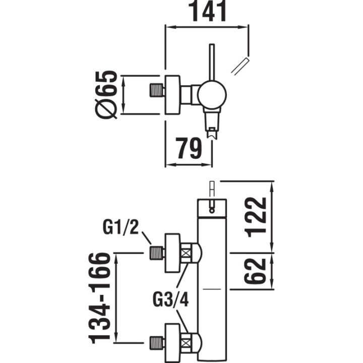 Bateria ścienna z wężem i słuchawką LAUFEN KARTELL czarny mat H3313370811411