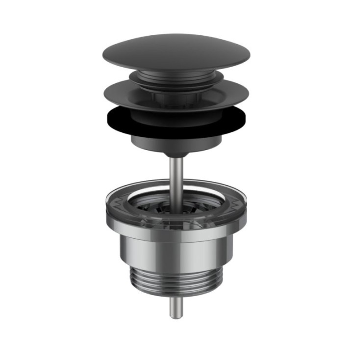 Korek click-clack LAUFEN czarny mat H3709890811041