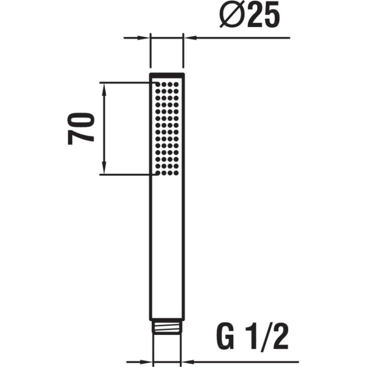 Słuchawka natryskowa 1-funkcyjna LAUFEN TWINSTICK złota H3619850011251