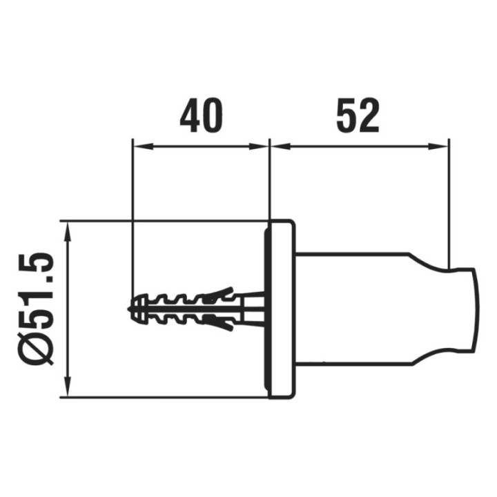 Uchwyt ścienny do słuchawki natryskowej LAUFEN TWIN inox HF504779423000